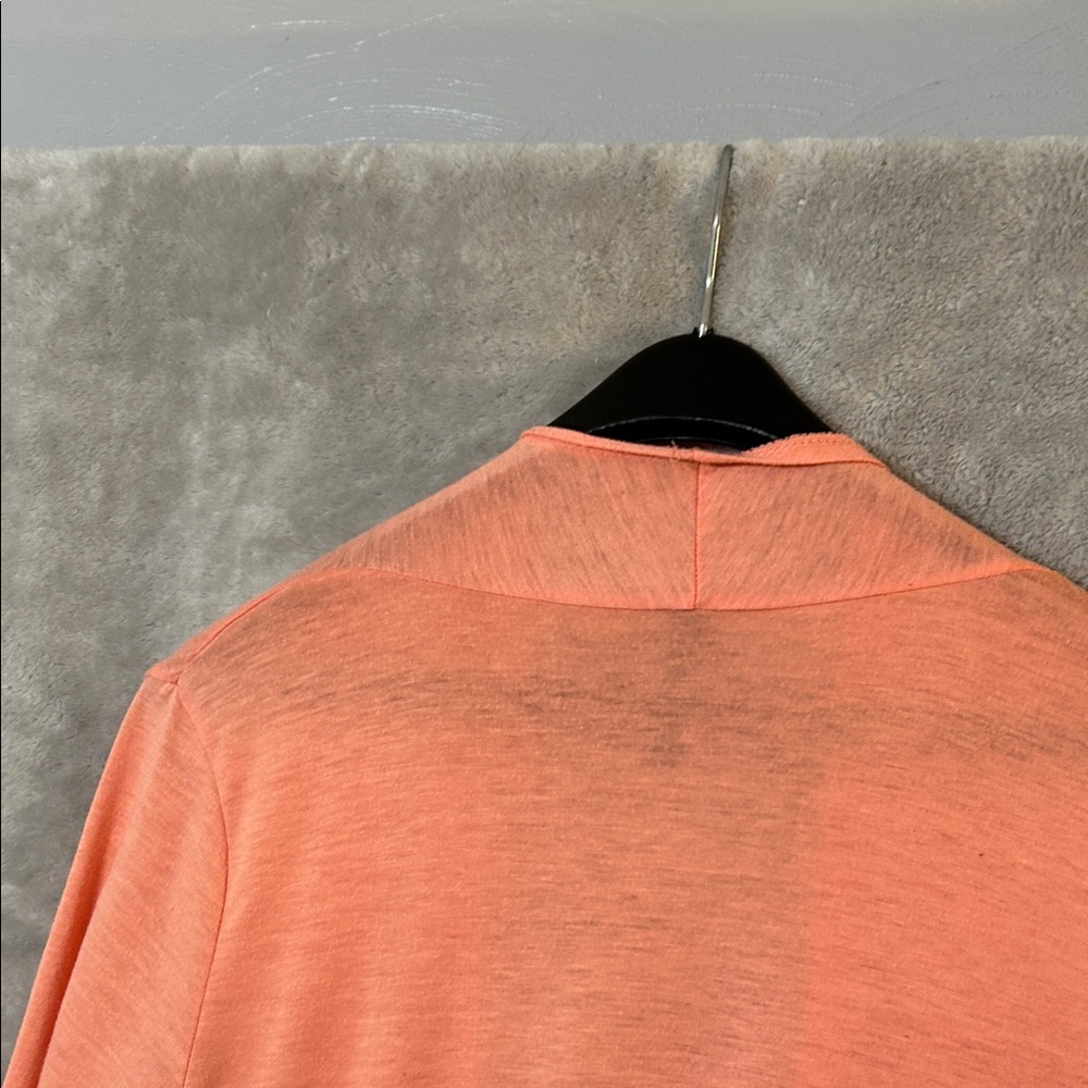 Women's Coral Open Front Cardigan-size large - Picture 6 of 6
